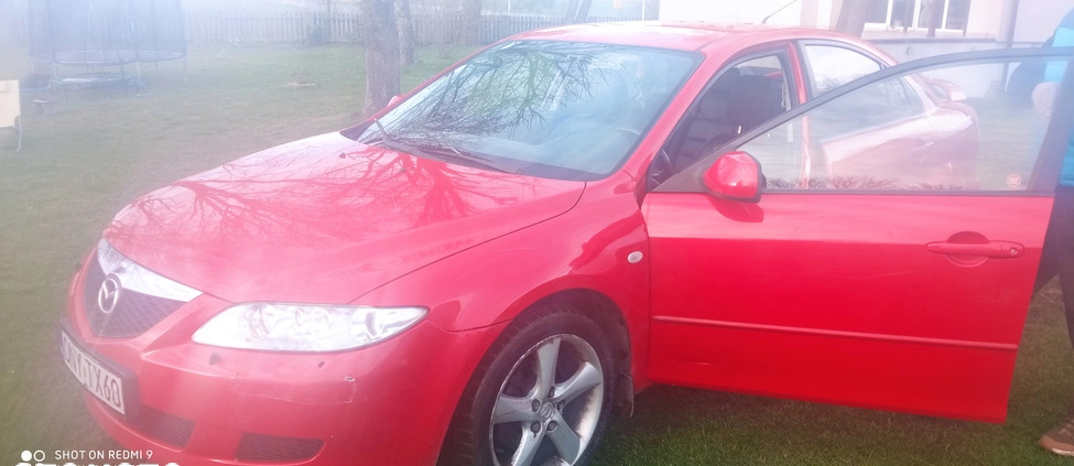 Mazda 6 cena 7000 przebieg: 286000, rok produkcji 2004 z Grodków małe 172
